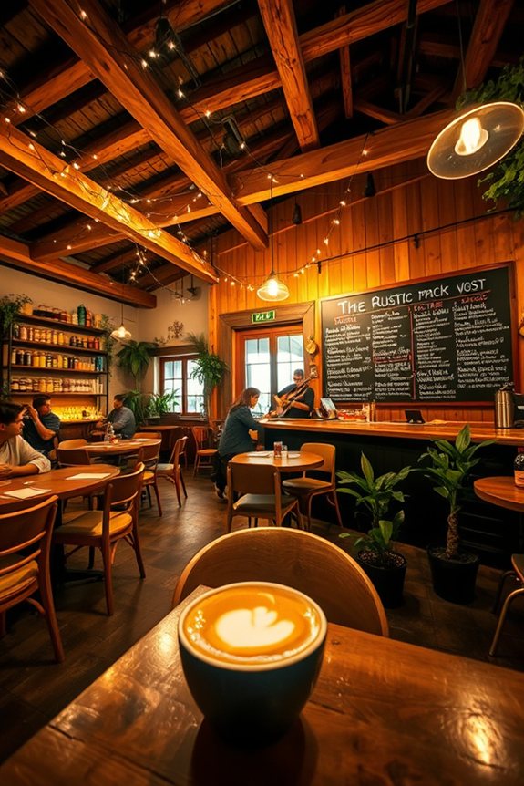 cozy caf with artisanal offerings