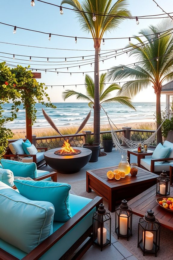 cozy coastal outdoor retreat