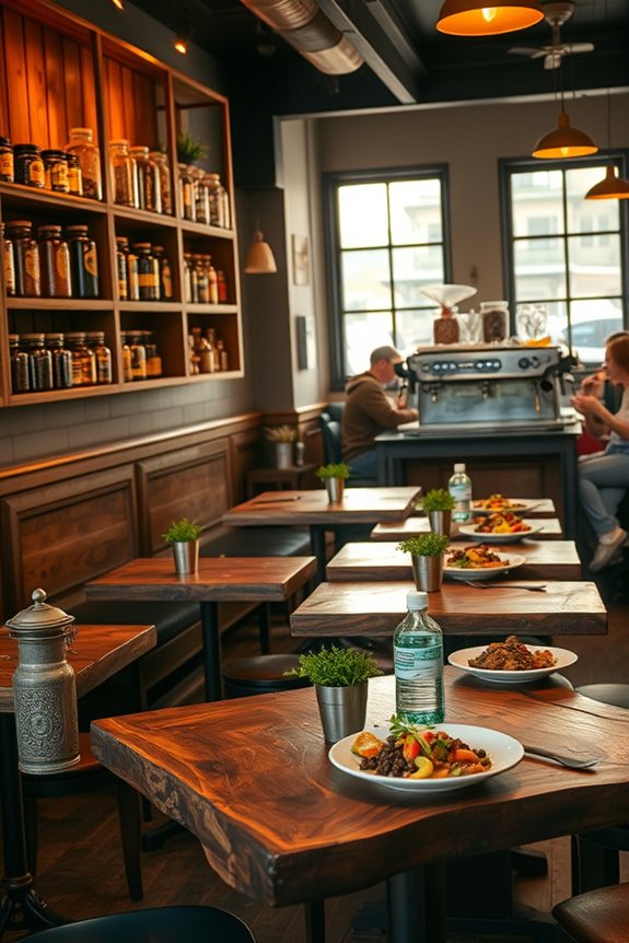 cozy coffee dining experience