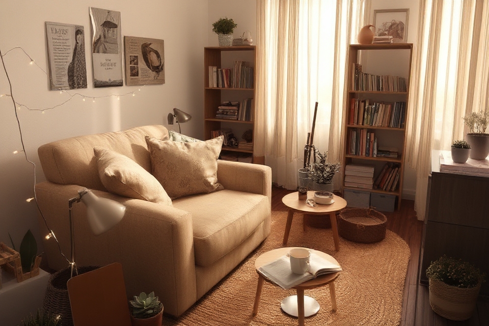 cozy comfortable reading corner