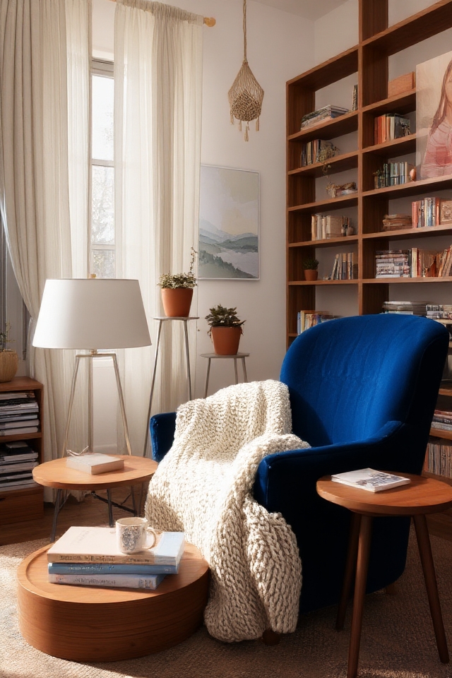 cozy comfortable reading space