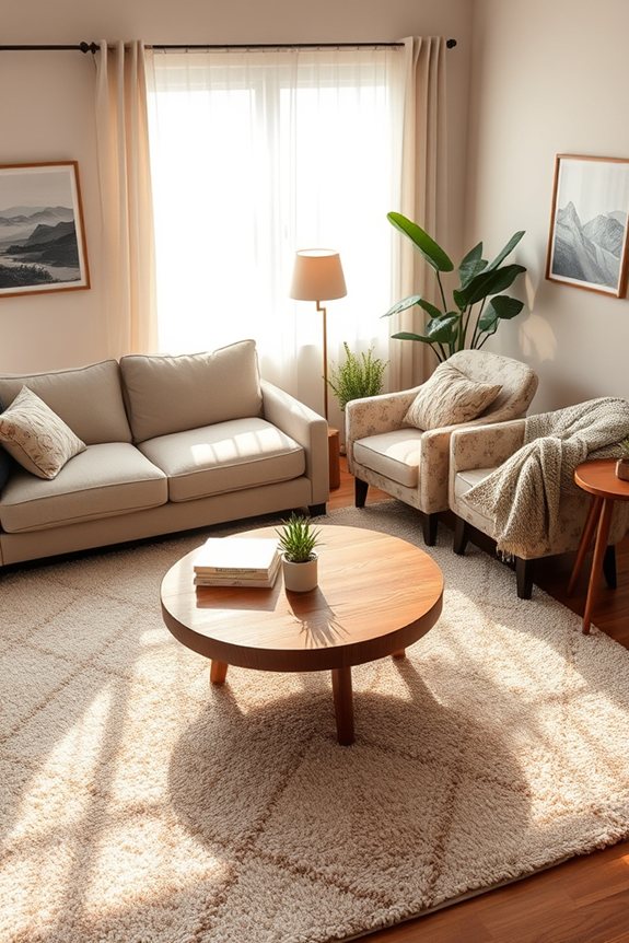 cozy conversational seating arrangement