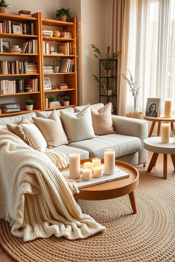 cozy decor with accessories