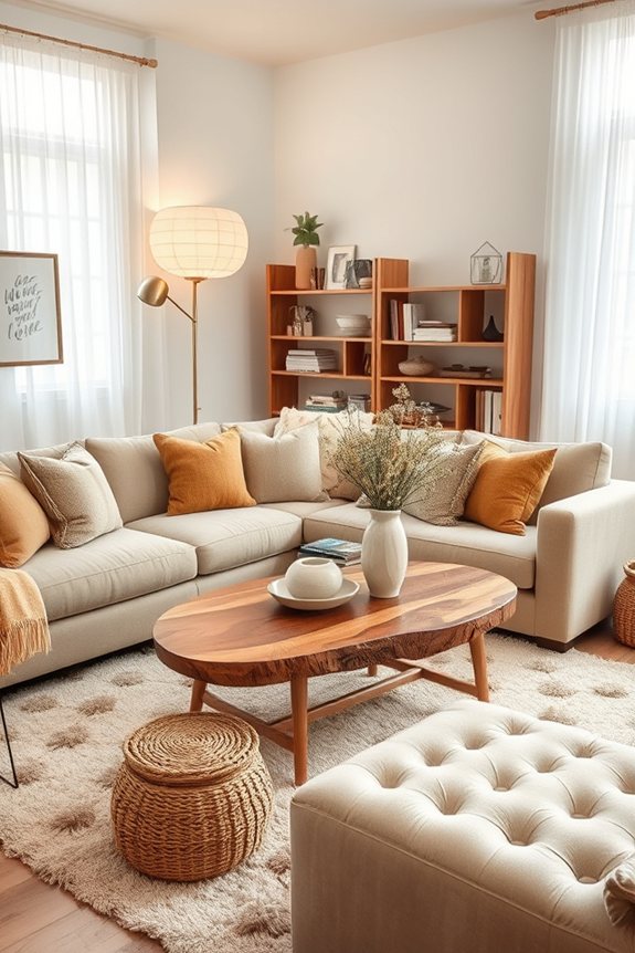 cozy functional organized living