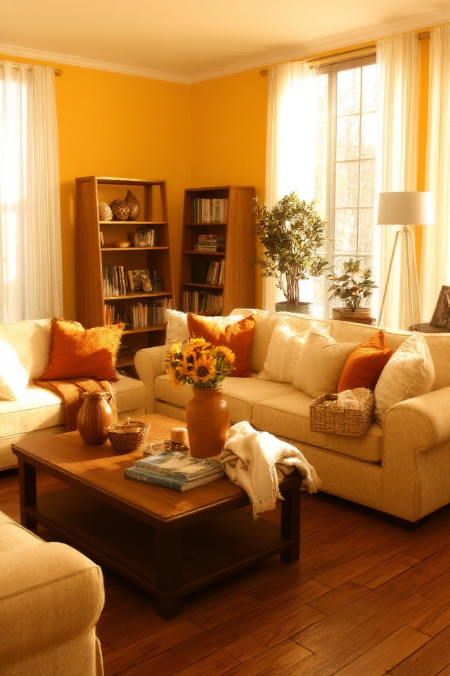 cozy golden warm atmosphere