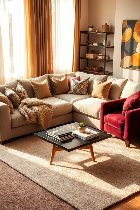 cozy inviting living room