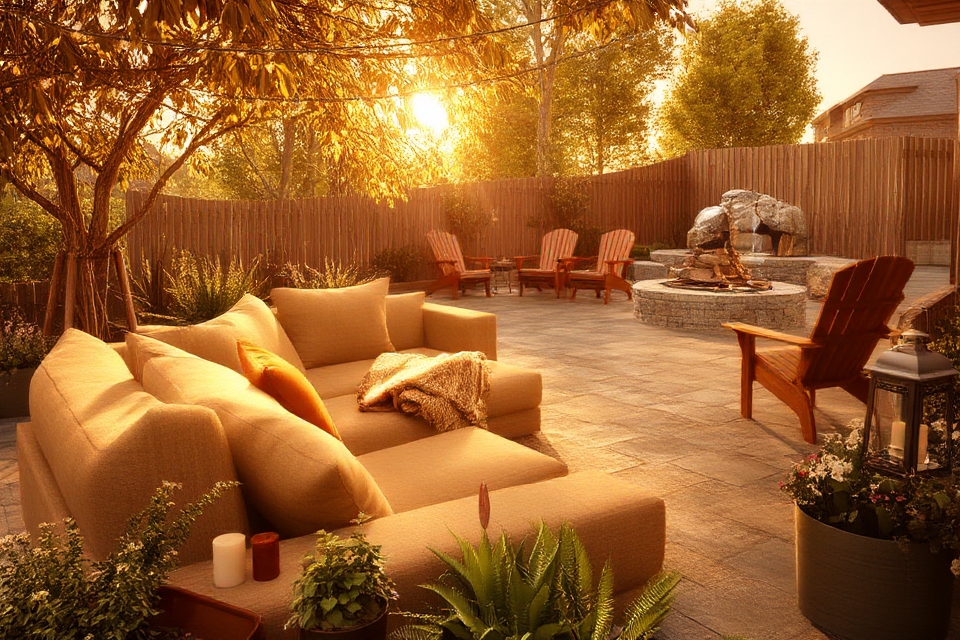 cozy inviting outdoor sanctuary