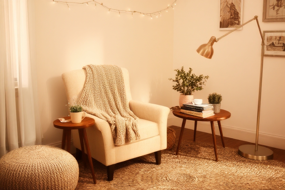 cozy inviting reading nook