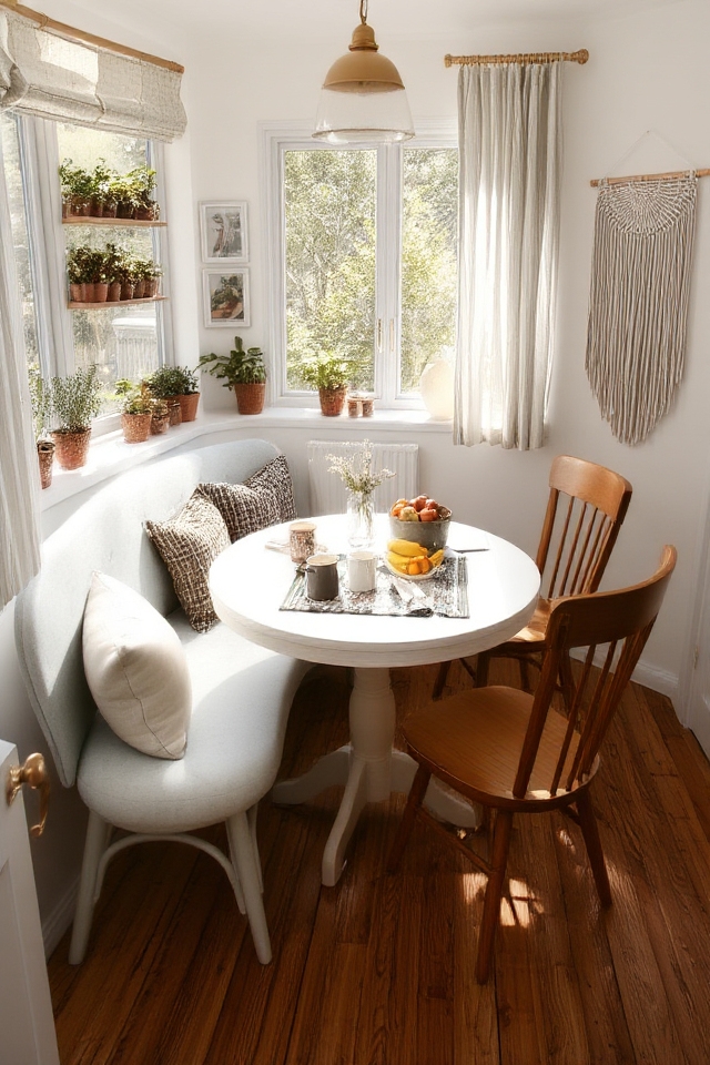 cozy kitchen breakfast nook