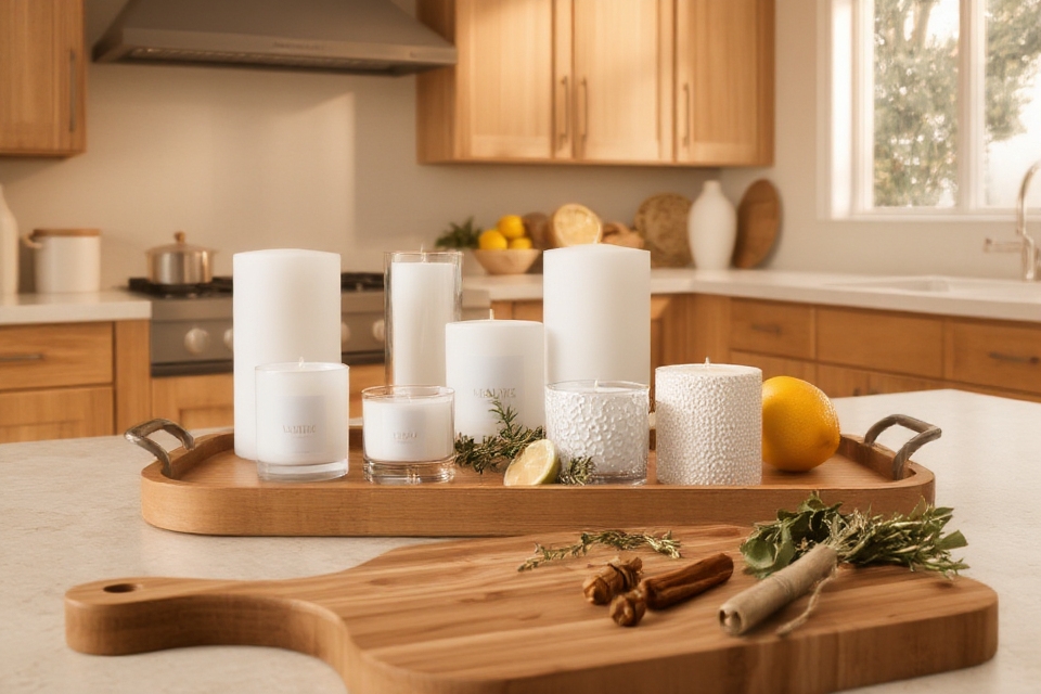 cozy kitchen with fragrances