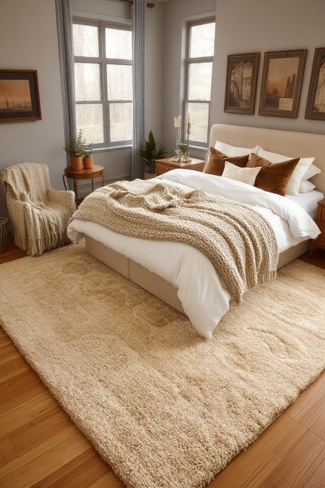 cozy layered bedroom textures
