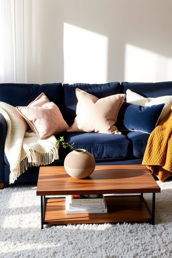 cozy layered decor accents