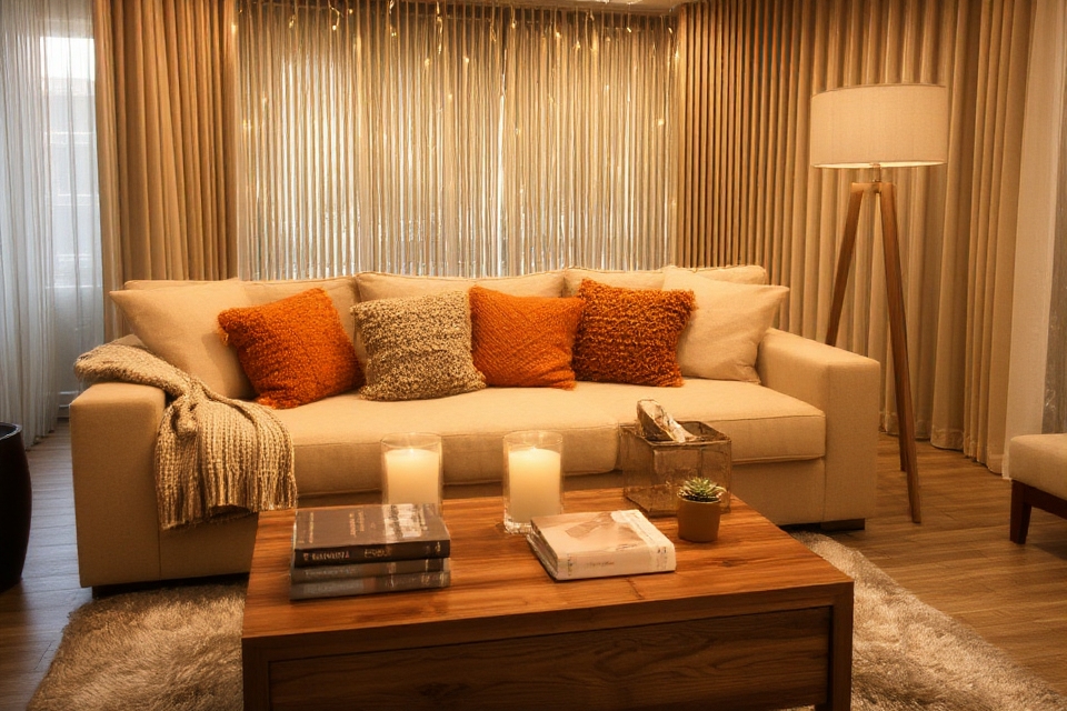 cozy layered soft lighting