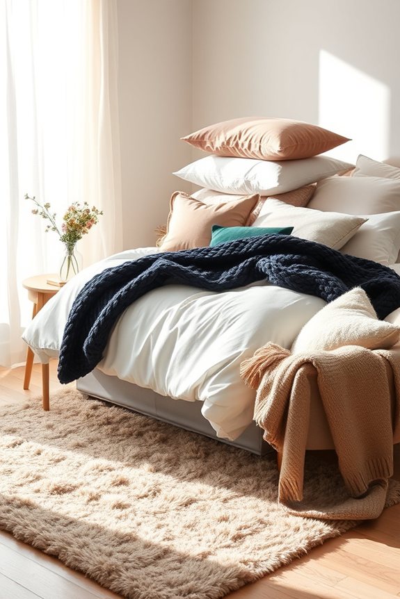 cozy layered textile comfort