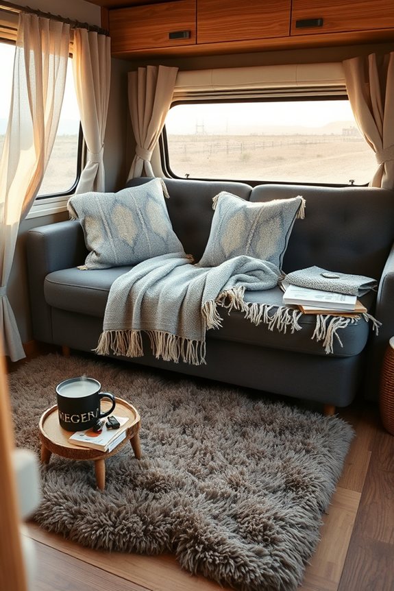 cozy layered textile comfort