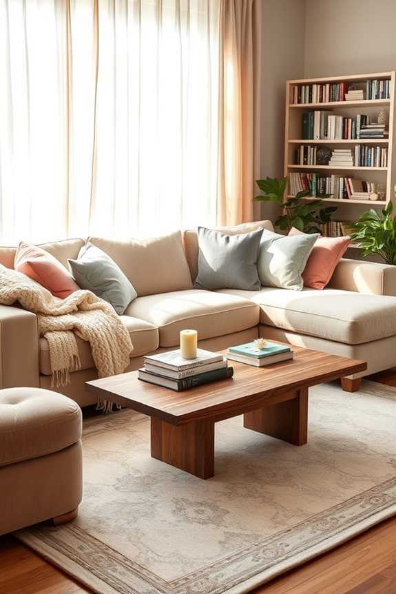cozy living room ambiance