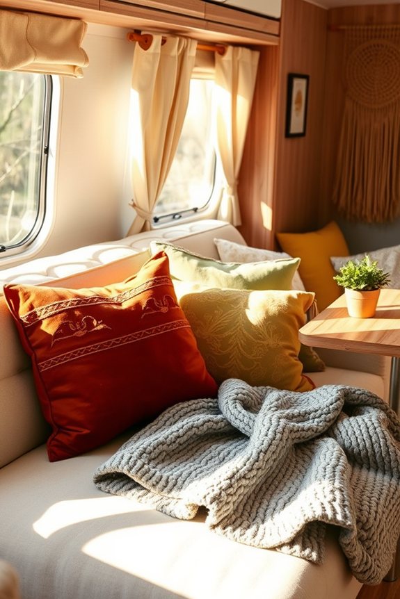 cozy motorhome decor accents