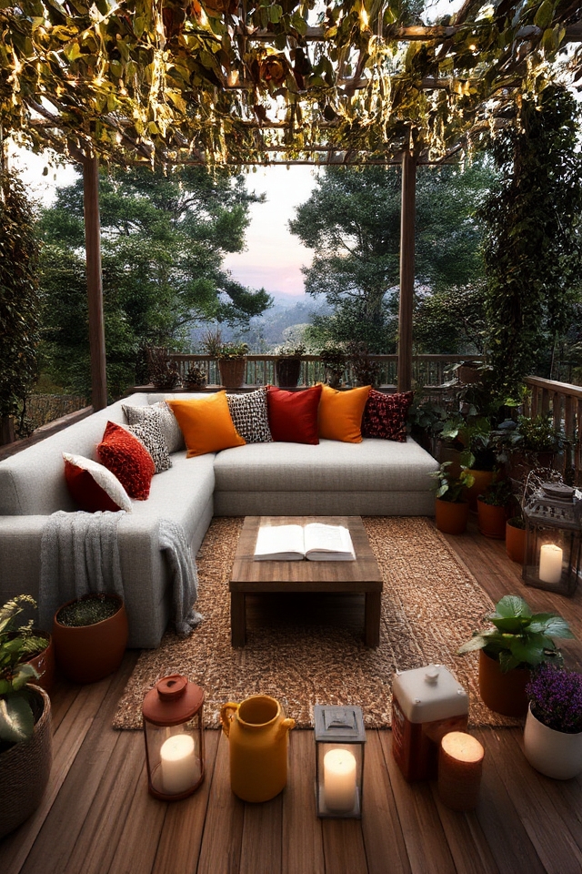 cozy outdoor living transformation