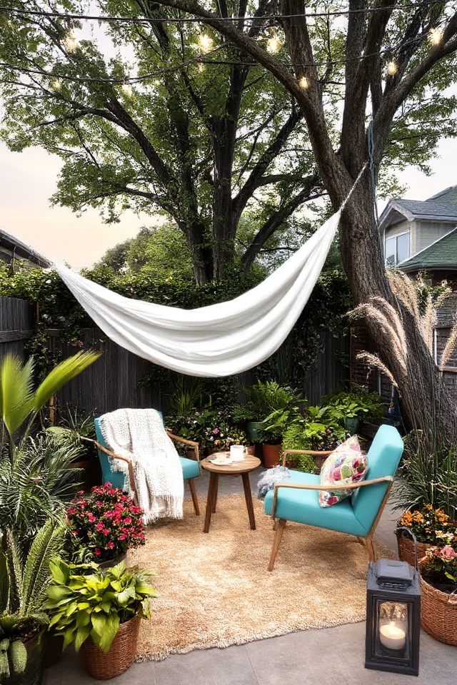 cozy outdoor relaxation nook