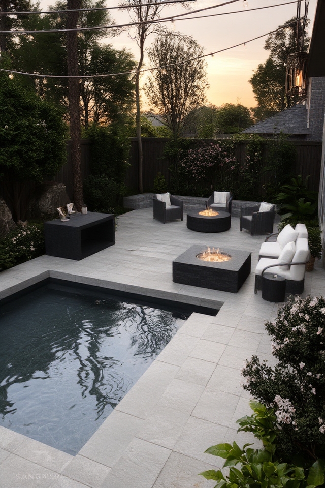 cozy outdoor relaxation space