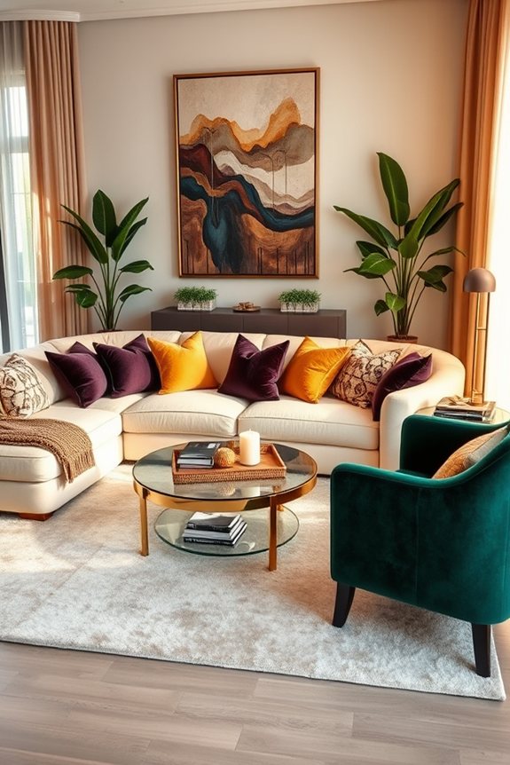 cozy oversized seating arrangement