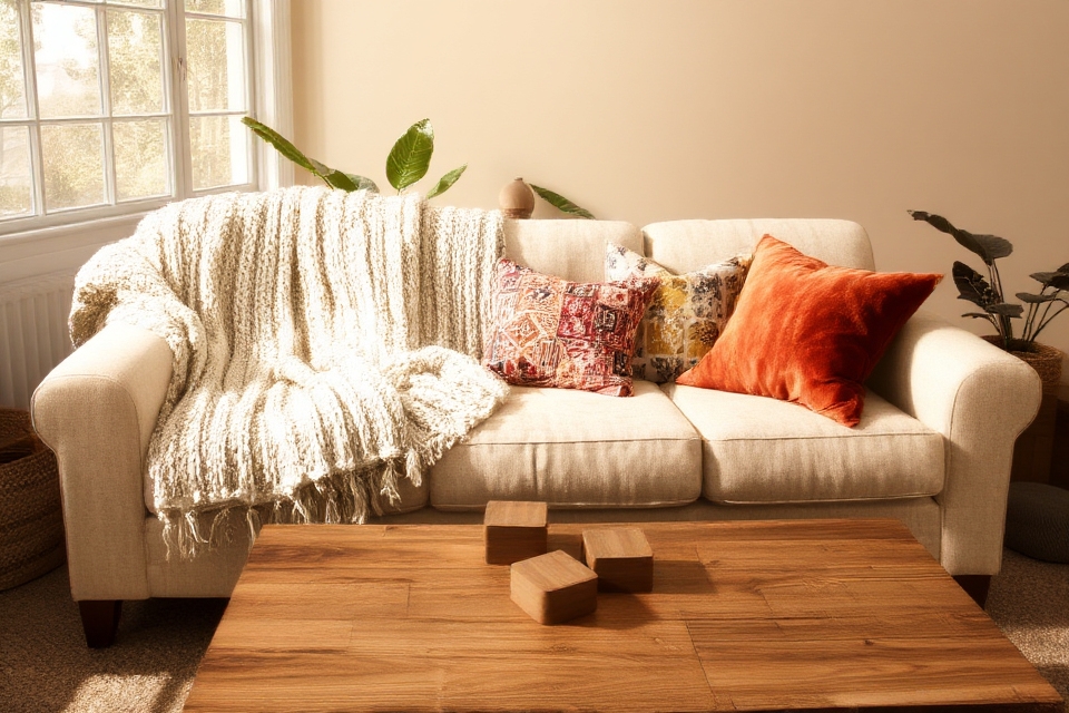cozy personalized living decor