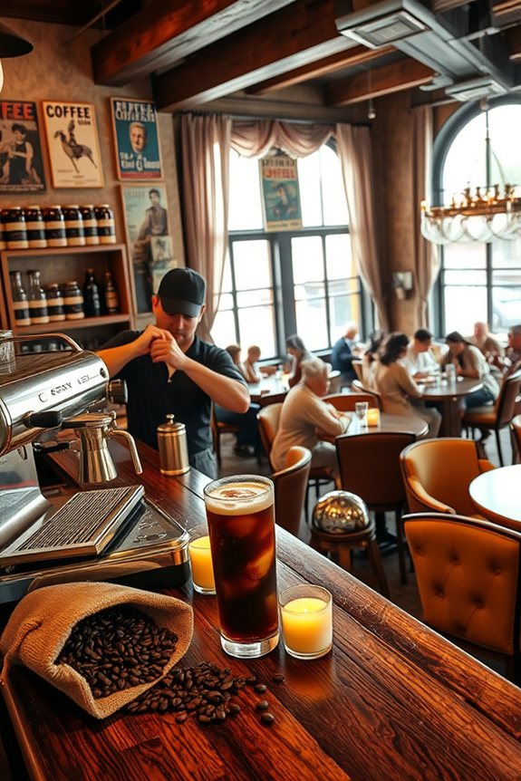 cozy pub coffee cocktails