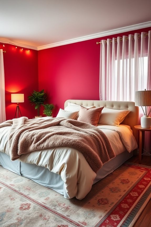cozy raspberry bedroom sanctuary