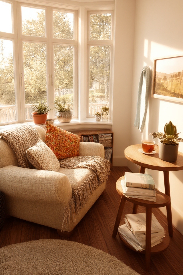 cozy reading nook design