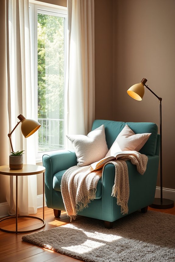 cozy reading nook design