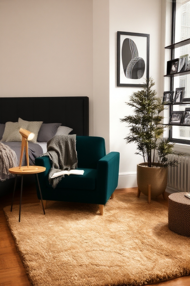 cozy reading nook setup
