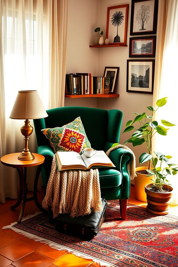 cozy spanish reading nook