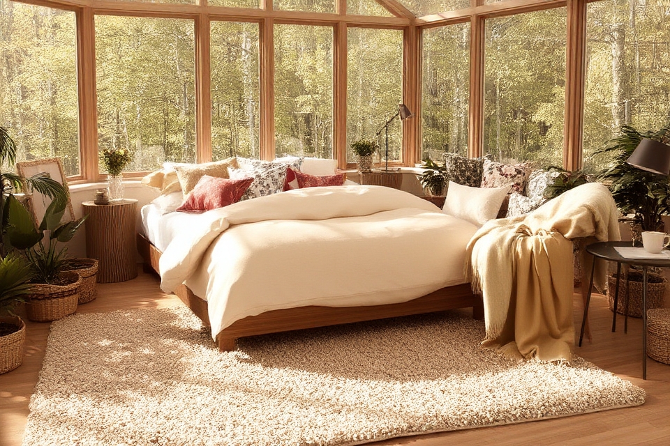 cozy sunroom accents design