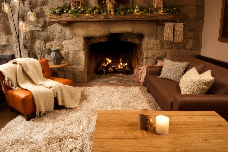 cozy textiles enhance decor