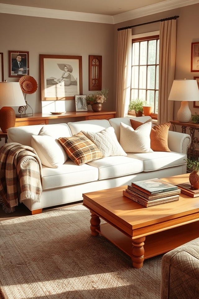 cozy textiles enhance warmth