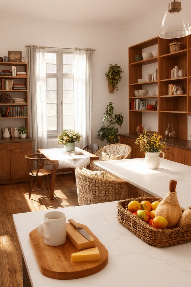 cozy welcoming kitchen layout