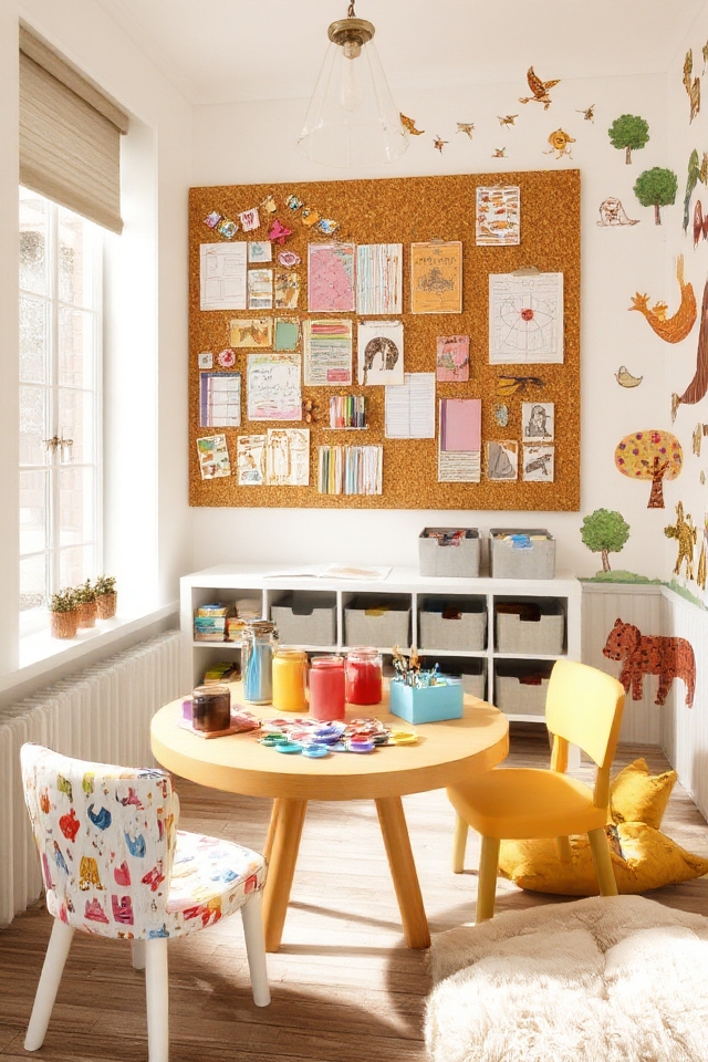creative arts corner setup