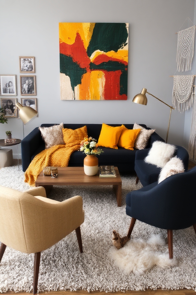 creative gray wall decor