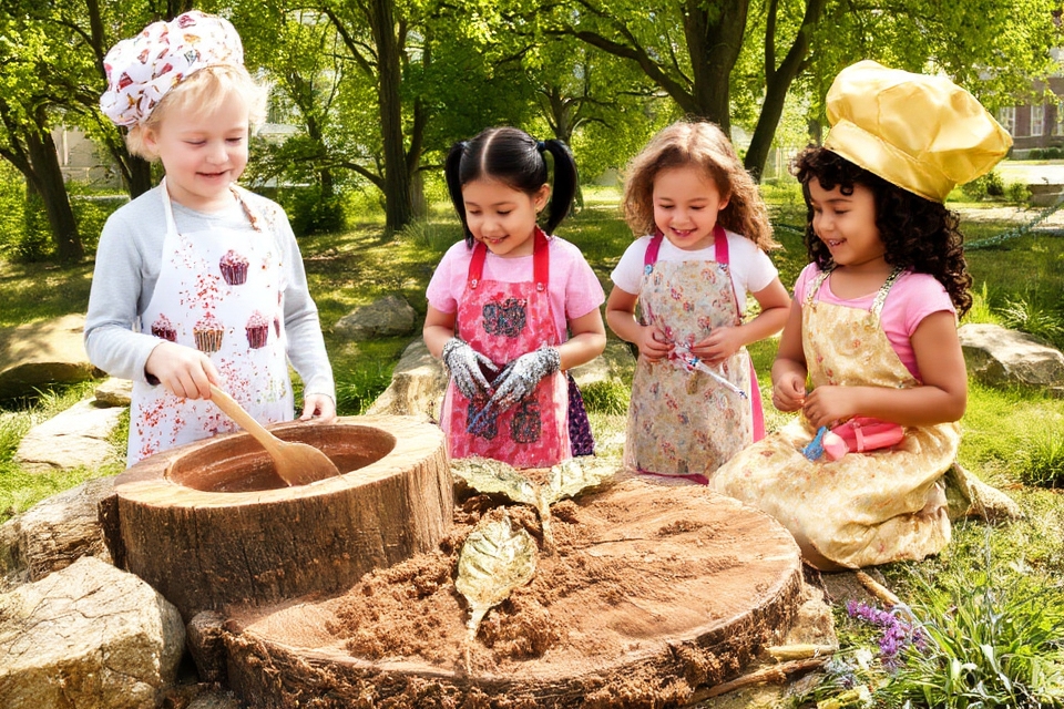 creative outdoor culinary play