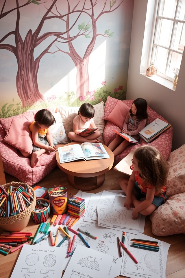 creative reading and coloring