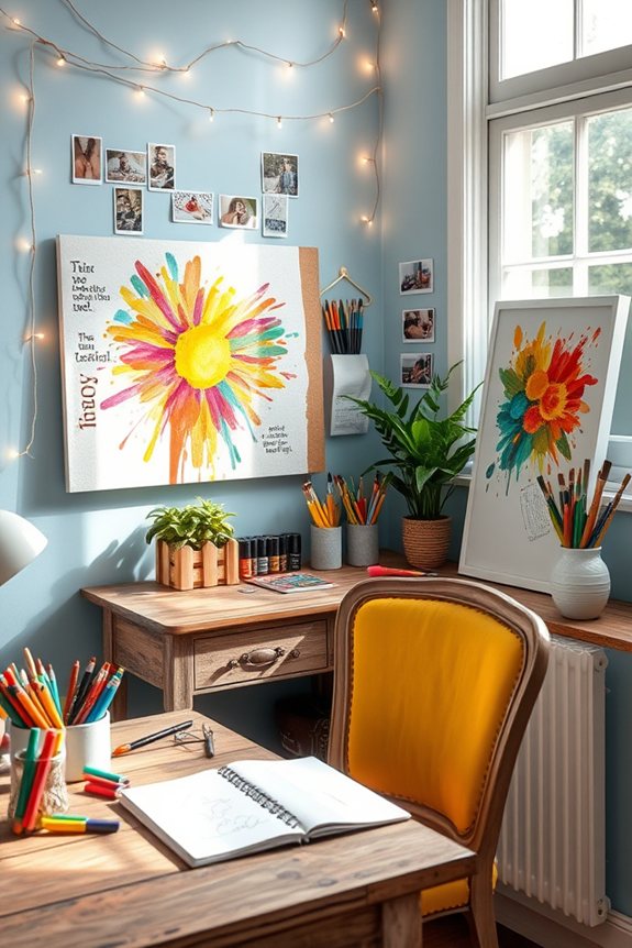 creative workspace for inspiration