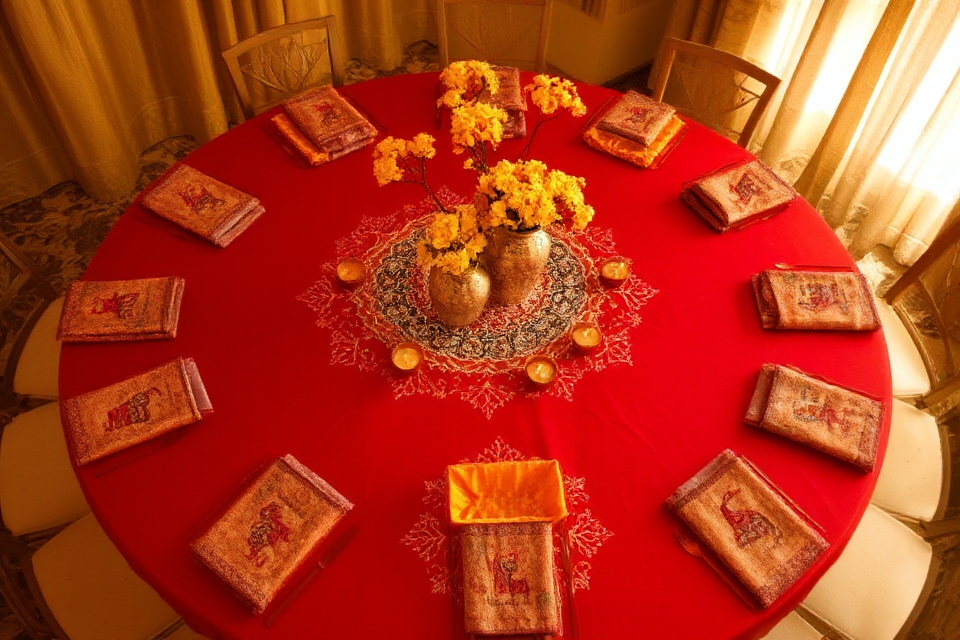 cultural wedding table decor