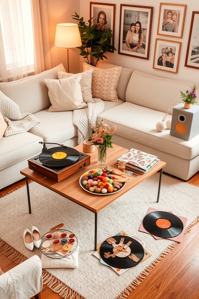 curate an upbeat playlist
