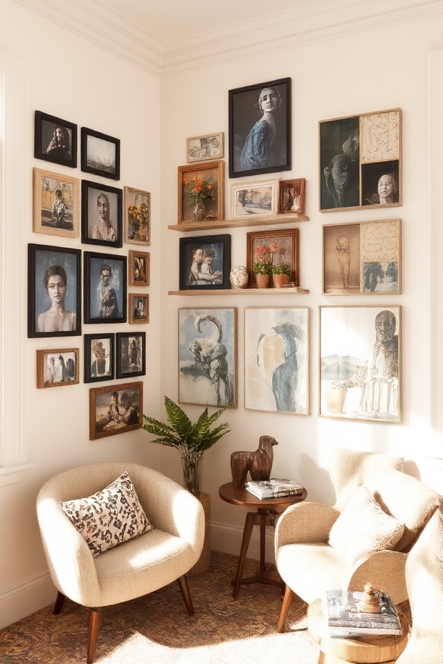 curated cohesive gallery display