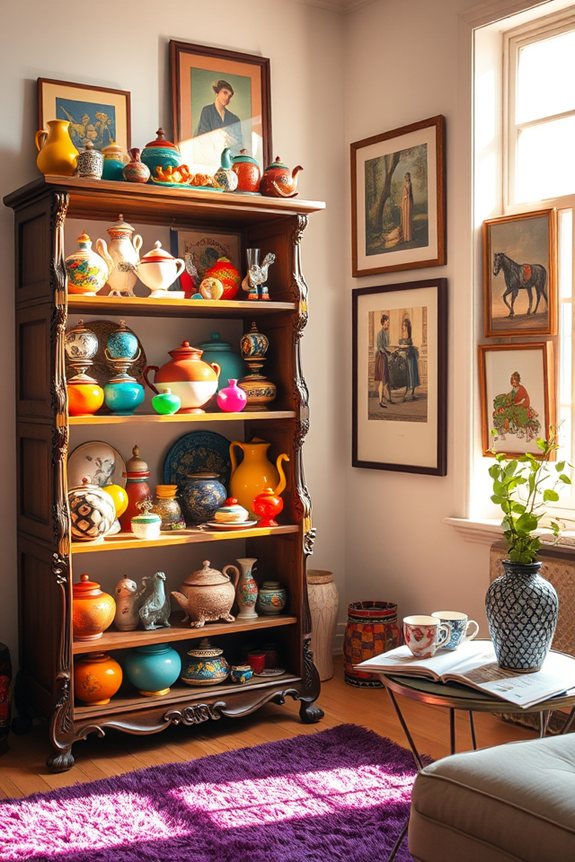 curated personal collection displays
