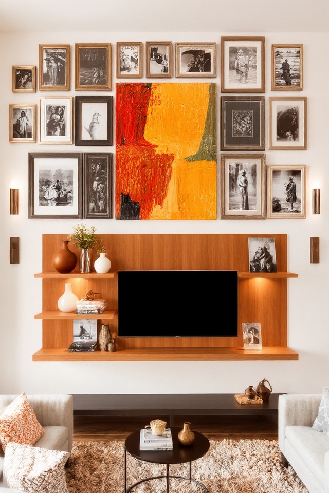 curated wall art display