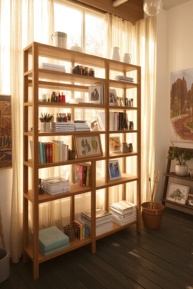 custom shelving for artistry