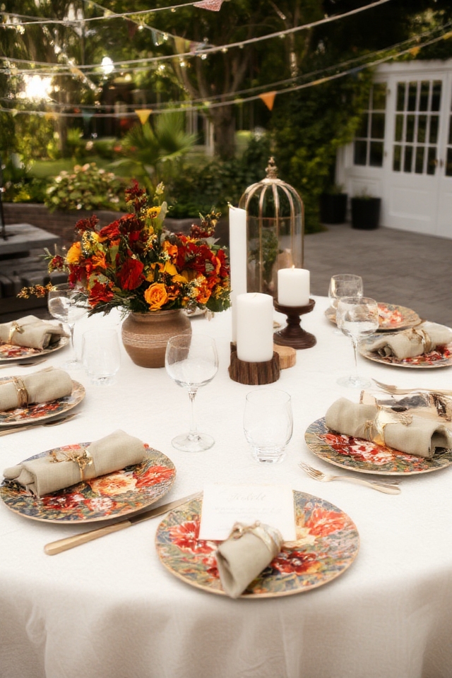 customizable festive table settings