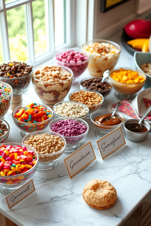 customizable ice cream toppings