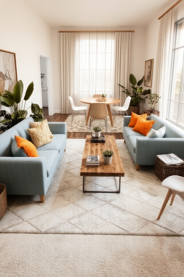define spaces with rugs